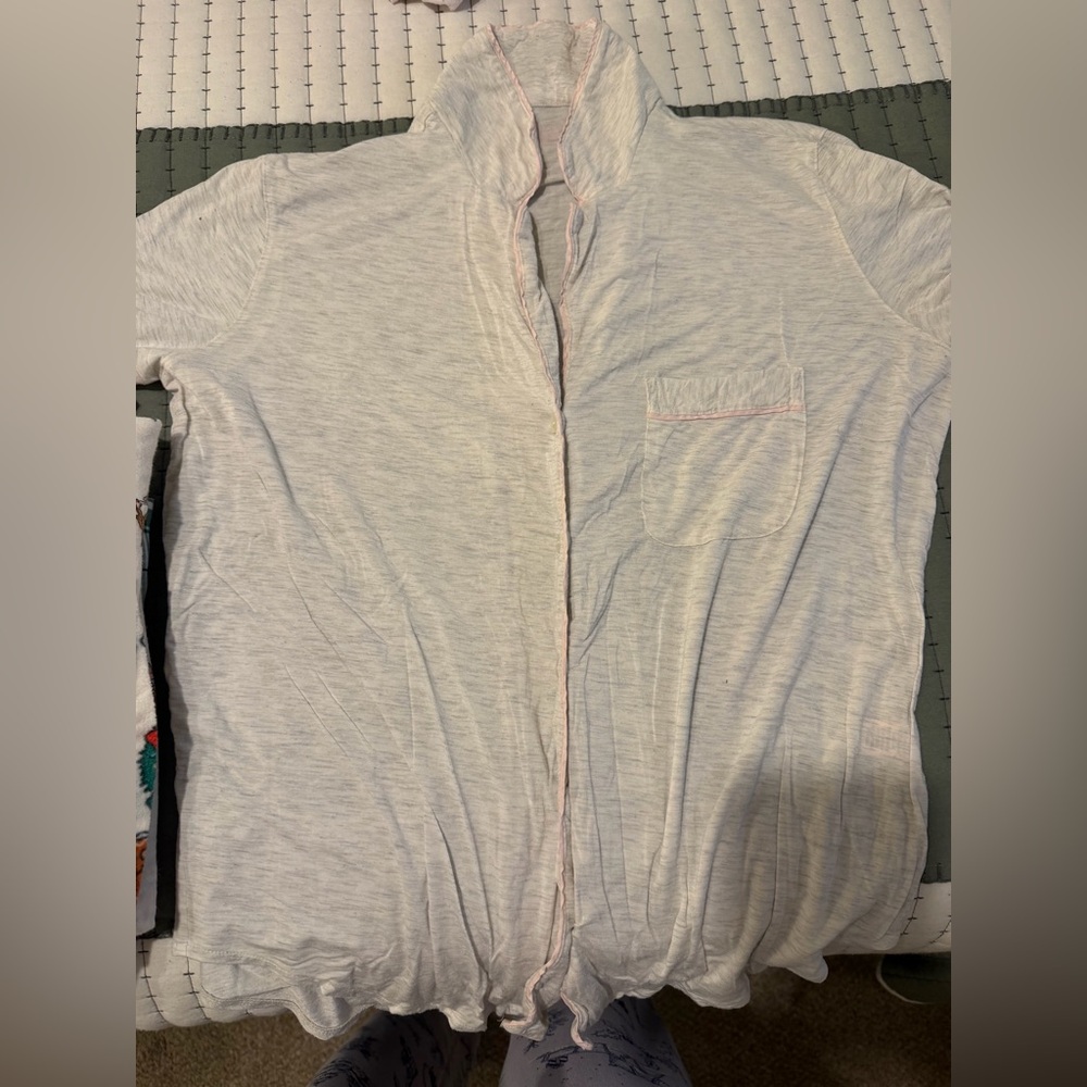 Victoria's Secret Creme Pajama Top